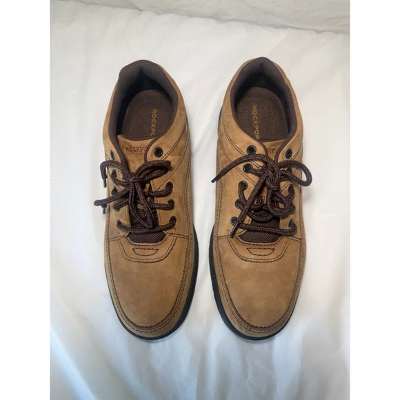 Rockport Men's World Tour Classic Oxford US Size 12 M Tan NUBUCK Leather - Picture 14 of 15